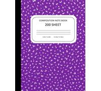Composition Notebook - 200 Sheets, College purple Marble Cover | Large 8.5”x11” Writing Journal for School, Work, and Notes: Durable 200 Sheet ... - Perfect for Students, Teachers & Writers