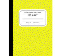 Composition Notebook - 200 Sheets, College yellow Marble Cover | Large 8.5”x11” Writing Journal for School, Work, and Notes: Durable 200 Sheet ... - Perfect for Students, Teachers & Writers