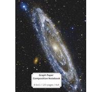 Composition Notebook: 4x4 Graph Paper | 8.5 x 11 Inches | 120 Pages | Great for Math, Creative Projects, and Schoolwork | Stunning Spiral Galaxy Design for Space Lovers