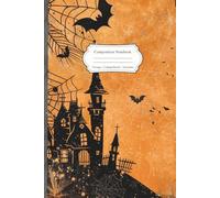 Composition Notebook: 6x9 College Ruled Notebook with Haunted Castle Artwork - Perfect for Spooky Stories, Daily Notes, and Halloween Fun