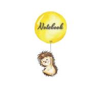 Composition notebook 6x9 Hedgehog /cute print notebook/ notebook for boys/ notebook for college / notebook for students / notebook for work / notebook for notes