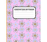 Composition Notebook 7.5 x 9.25 - Wide Ruled | Beautiful wide-ruled notebook for notes, journaling, and creative ideas: A charming mix of colorful ... writing, note-taking, and daily reflections.