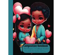 Composition Notebook: A cartoon Pair Joyfully Marking Valentine's Day with Hearts. - The addition to our Love Heart Series - Volume 6. Ruled, large ... Suitable for College, Work, Students, Adult