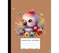 Composition Notebook: A Colorful Baby Parrot-Themed: 110 College-Ruled Pages | 7.5 x 9.25 Inches | Vibrant Baby Parrot for School, College, Work, and Creativity