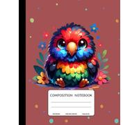 Composition Notebook: A Colorful Baby Parrot-Themed: 110 College-Ruled Pages | 7.5 x 9.25 Inches | Vibrant Baby Parrot for School, College, Work, and Creativity
