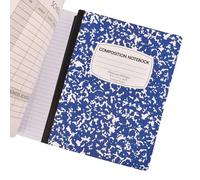 Composition Notebook - Abstract Marble Cover, 100 Sheet Count with Secure Binding, Heavyweight Smudge-Less Parchment, Wide-Ruled Interior Layout, Aesthetic Journal for School Classroom Office