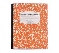Composition Notebook - Abstract Marble Cover, 100 Sheet Count with Secure Binding, Heavyweight Smudge-Less Parchment, Wide-Ruled Interior Layout, Aesthetic Journal for School Classroom Office