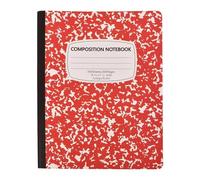 Composition Notebook - Abstract Marble Cover, 100 Sheet Count with Secure Binding, Heavyweight Smudge-Less Parchment, Wide-Ruled Interior Layout, Aesthetic Journal for School Classroom Office