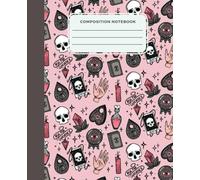 Composition Notebook: Aesthetic Rose Quartz Witch Magic Design | Wide Ruled | 7.5" x 9.25" | 110 Lined Pages | Perfect for Kids, Teens, Students & ... Writing, Journaling, and Research | B5