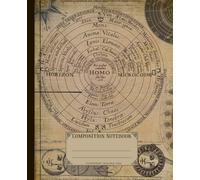 Composition Notebook. Alchemy astrology: Cosmic universe vintage arcane occult cosmology cover. Aesthetic journal for school or college.