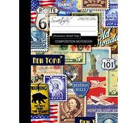 Composition Notebook - American Road Trip: College Ruled Writing Journal for School / Teacher / Office / Student [ Softback * Perfect Bound * Large ] (American Gifts)
