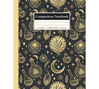 Composition Notebook: An Aesthetic College Ruled Notebook Featuring Mystical Celestial Witchy Moon & Magic Bottle Journal for School, Writing & Spell Notes
