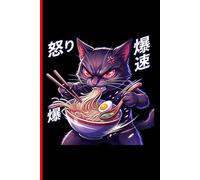 Composition Notebook: Angry Ramen Cat Anime