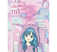 COMPOSITION NOTEBOOK Anime: Blue Hair Anime Girl, Kawaii Motivational. Lined paper workbook/ journal for girls, kids, teens, students