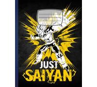 Composition Notebook: balli dragonie Super Saiyan Vegeta Final Flash , Caticorn, 110 Wide Ruled Pages, 8.5" X 11", For Girls, Students, School Notebook