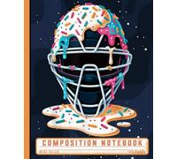 Composition Notebook: Baseball Catcher Mask Ice Cream Wide Ruled - Funny Sports Themed Writing Book For Boys, Girls, Kids, Teens, Students, School & College Note Taking