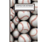 Composition Notebook: Baseball Pattern College Ruled Journal