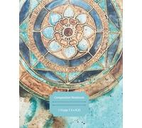 Composition Notebook: Beautiful henna and watercolor mandala journal