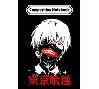Composition Notebook: Black and White Tokyo Arts Ghoul Anime Outfits Manga Series, Journal 6 x 9, 100 Page Blank Lined Paperback Journal/Notebook