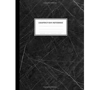 Composition Notebook - Black Marble, 8.5 x 11, College Ruled, 100 pages: Titan Black and White Marble (Office & School Essentials)