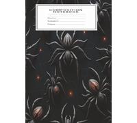 Composition Notebook: Black Widow Spider Notebook - Size 7 x10 inches college lined pages