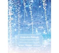 Composition Notebook: Blue Wisteria Anime Forest Journal | Wide Ruled | 110 Pages | 7.5 x 9.25 Inches | Magical Fantasy Aesthetic Design