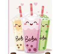 Composition notebook: Boba Tea Buddies Notebook | College Ruled | Cute Journal with Bubble Tea Characters | 7.5 x 9.25 in, 100 Pages