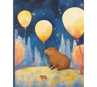 Composition Notebook: Capybara in the forest themed Notebook | College Ruled | Journal for planning, study | 7.5 x 9.25 in, 100 Pages