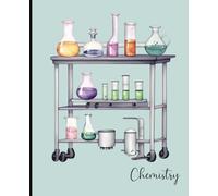 Composition Notebook: Chemistry School Aesthetic | College ruled | 7.5 x 9.25, 110 Pages, For kids, teens and adults
