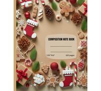 Composition Notebook: Christmas Gingerbread Cookies | Wide Ruled: 120 Page Lined School Supplies & Journal (7.5" x 9.25") | Festive Note Taking Book