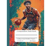 Composition Notebook, College Hand Written Paper, 7.5" x 9.25", 80 Pages