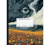 Composition Notebook College-Ruled 110 Pages 7.5" x 9.25": All-Seeing Eye Surreal Landscape Journal | College Ruled Lined Book for School, College & Work | Trippy Weirdcore Fairycore Gothic Cover