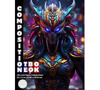 Composition Notebook College Ruled: 120 White Paper Pages Gray Lined 60 Sheets for School or College Student Teacher Class Office Work Journal ... Size 8.5 x 11 Inch Alien Predator Warrior 1.