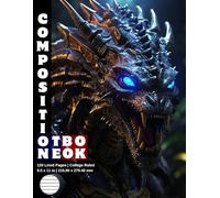 Composition Notebook College Ruled: 120 White Paper Pages Gray Lined 60 Sheets for School or College Student Teacher Class Office Work Journal ... Size 8.5 x 11 Inch Alien Predator Warrior 35.