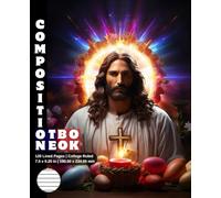 Composition Notebook College Ruled: 120 White Paper Pages Gray Lined 60 Sheets for School or College Student Teacher Class Office Work Journal ... Inch Easter Holy Jesus Eggs Christianity.