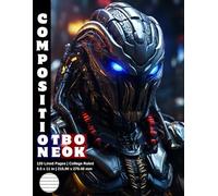 Composition Notebook College Ruled: 120 White Paper Pages Gray Lined 60 Sheets for School or College Student Teacher Class Office Work Journal ... Size 8.5 x 11 Inch Alien Predator Warrior 8.