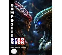 Composition Notebook College Ruled: 120 White Paper Pages Gray Lined 60 Sheets for School or College Student Teacher Class Office Work Journal ... Size 8.5 x 11 Inch Alien Predator Warrior 28.