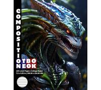 Composition Notebook College Ruled: 120 White Paper Pages Gray Lined 60 Sheets for School or College Student Teacher Class Office Work Journal ... 7.5 x 9.25 Inch Alien Predator Warrior 31.