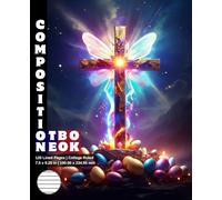 Composition Notebook College Ruled: 120 White Paper Pages Gray Lined 60 Sheets for School or College Student Teacher Class Office Work Journal ... 7.5 x 9.25 Inch Easter Cherub Christian Rood.