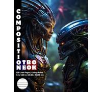 Composition Notebook College Ruled: 120 White Paper Pages Gray Lined 60 Sheets for School or College Student Teacher Class Office Work Journal ... 7.5 x 9.25 Inch Alien Predator Warrior 27.