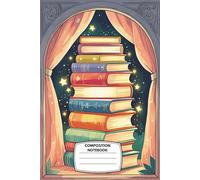 Composition Notebook: College ruled, 6x9", 120 pages - Reading is Power Book Lover’s Journal with Glowing Books & Cozy Reading Vibes - Whimsical Cover ... for Readers, Writers, Students & Teachers