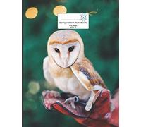 Composition Notebook College Ruled 8,5'' x 11'': Owl composition notebook, diary, journal or notes taking. College ruled, 100 pages for writting, perfect gift for those who love Owl
