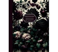 Composition Notebook College Ruled: 8.5x11 inch, 120 lined pages with Beautiful Gothic Flowers Cover perfect for School, College, Office or work