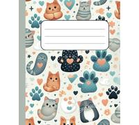 Composition Notebook College Ruled: Back to School | Cute Cat Illustration|110 Pages| Journal For School, College, Kids, Office, Work