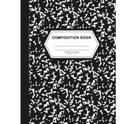 Composition Notebook College Ruled: Black Marble Cover | 8.5 in x 11 in, 100 Sheets for College, School, Office & Work