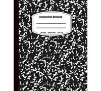 Composition Notebook, college-Ruled ,black & white marble cover