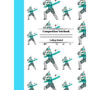 Composition Notebook College Ruled: Cricket Player Pattern | Cute Journal Gifts for Cricket Teams Players Girls Boys Teachers & Students | Blank Lined Workbook for Home School & Homework. Vol 5