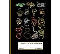 Composition Notebook College Ruled: Educational Snake Species Illustration, Reptile Lover Journal for Herpetology and Nature Notes