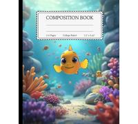 Composition Notebook - College Ruled for Students back to school: Under the sea with lee the fish