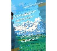 Composition Notebook College Ruled: Frog & Mushroom Vintage Illustration